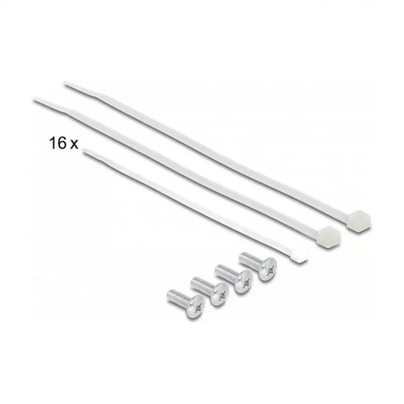 DeLOCK 19-calowy Patch Panel 16-portowy Kat.6A 1U szary Metalowy Stelaż