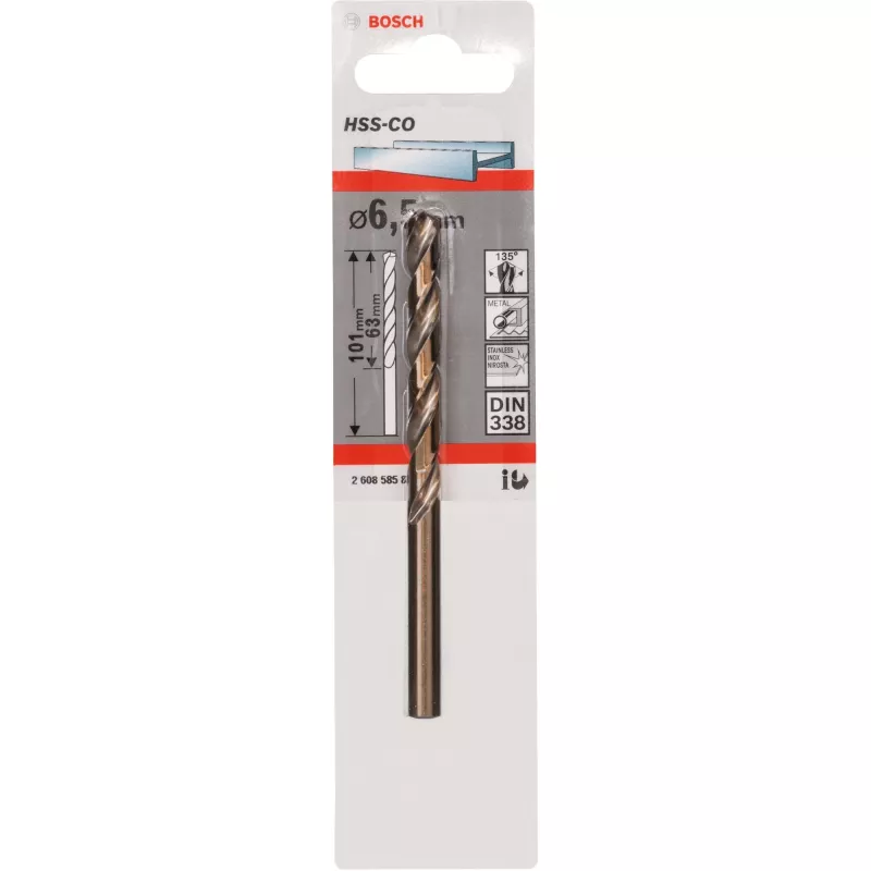 Wiertło kręte Bosch HSS Cobalt 6,5 mm 1 szt.