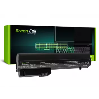 Green Cell - Bateria do laptopa (odpowiednik: HP RW556AA, HP HSTNN-C48C) - Litowo-jonowa - 6 ogniw - 4400 mAh - Czarna - do HP 2510p, Business Notebook nc2400, EliteBook 2530p,