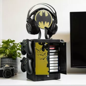 Numskull Games Official Batman Gaming Locker, Diskettenhalter für Spiele, Xbox, Schwarz, Kabelgebunden, 1 Stück(e)