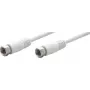 Kabel połączeniowy SAT Wentronic Goobay, biały, 10 m - wtyk F wtyk F (11742)