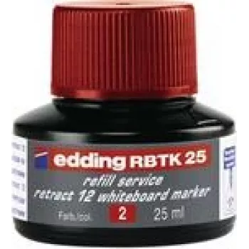 Wkład do markera Edding RBTK 25 — czerwony tusz, 25 ml