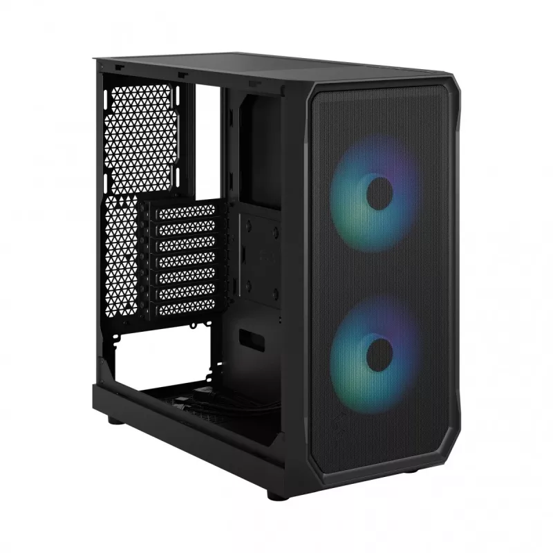 Fractal Design Focus 2 RGB Tempered Glass Mid Tower ATX PC Case - Czarny