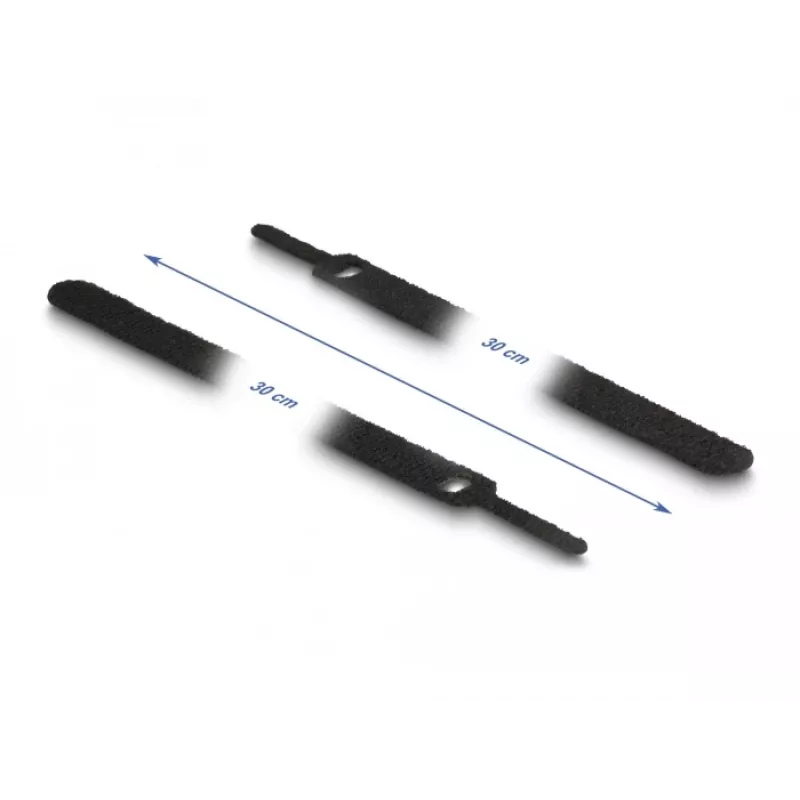 Opaska na rzep DeLOCK 19075 300x12mm czarna 10 sztuk