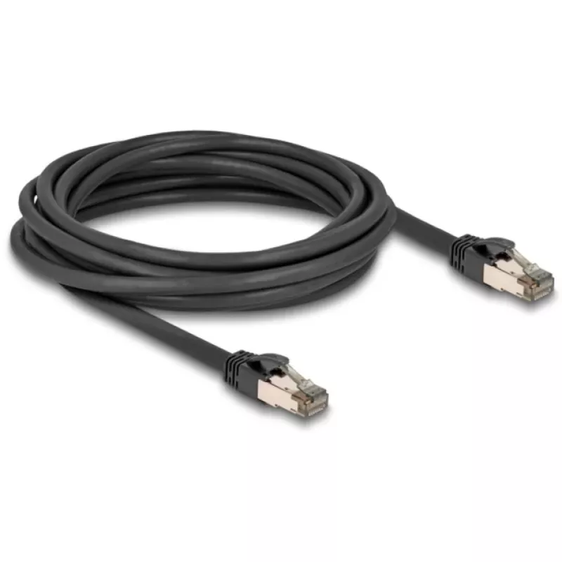 Kabel sieciowy DeLOCK RJ45 Cat.6A 5m Czarny