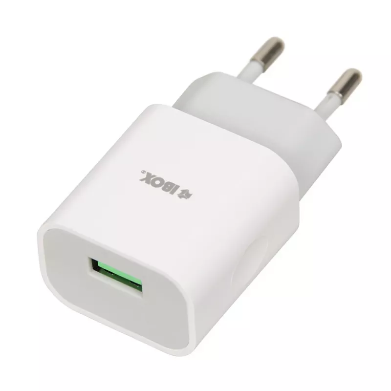 Ładowarka sieciowa iBOX C-41 USB 2A, 1 port USB, kabel microUSB, biała