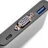 Zewnętrzny adapter wideo SILVERSTONE CH7517 USB-C na VGA (Chrontel CH7517) złącze wyświetlacza zewnętrznego