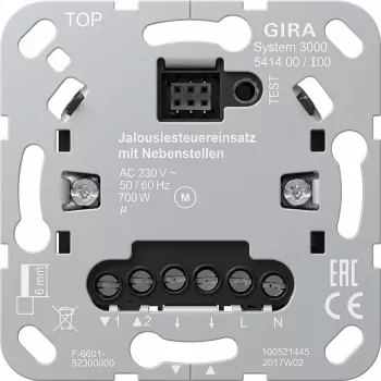 GIRA 541400 S3000 wkład sterownika żaluzji + wkład sterownika dodatkowego (541400)