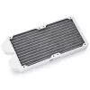Radiator BitsPower Tarasque II 240S — miedziany, 240 mm, 120×273,5×24,5 mm, biały
