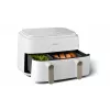 Philips 3000 series NA353/10 frytkownica Podwójna 9 L Wolnostojąca 2750 W Frytkownica na gorące powietrze Srebrny, Biały