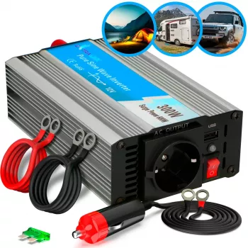 Przetwornica napięcia Extralink OPIP-300W 12V 300W czysty sinus, obudowa aluminiowa, aktywne chłodzenie