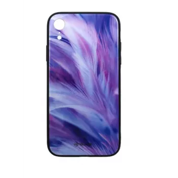 Szkło ochronne Tellur Cover Glass print do iPhone XR z nadrukowanym wzorem piór