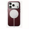 Etui na telefon Nomad Modern Leather Case do iPhone 17 Pro, skóra + TPU + PC, pasuje do ekranu 16 cm (6,3 cala), Bordeaux