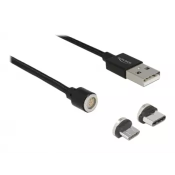Kabel USB DeLOCK 85723 USB 2.0 1,1 m USB A USB C/Micro-USB B Czarny