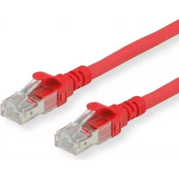 ROLINE - Kabel krosowy - RJ-45 (M) do RJ-45 (M) - 30 cm - SFTP, PiMF - CAT 6 - Bezhalogenowy, Wtrysk, Linka - Czerwony (21.15.2952)