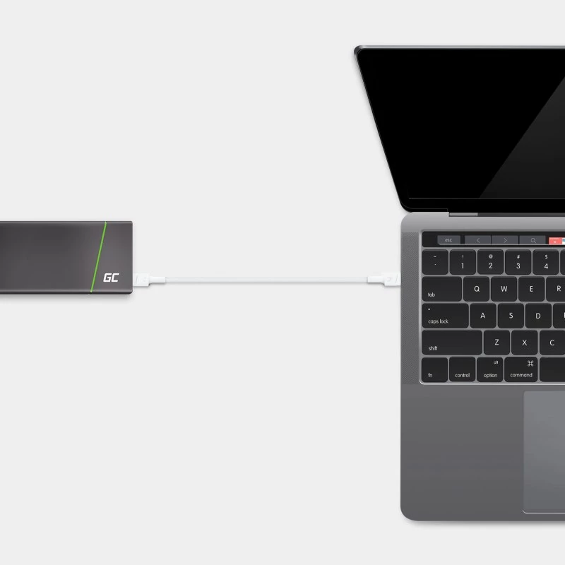 Kabel USB zielony Cell KABGC30W USB 3.2 Gen 1 (3.1 Gen 1) 1,2 m USB-C biały