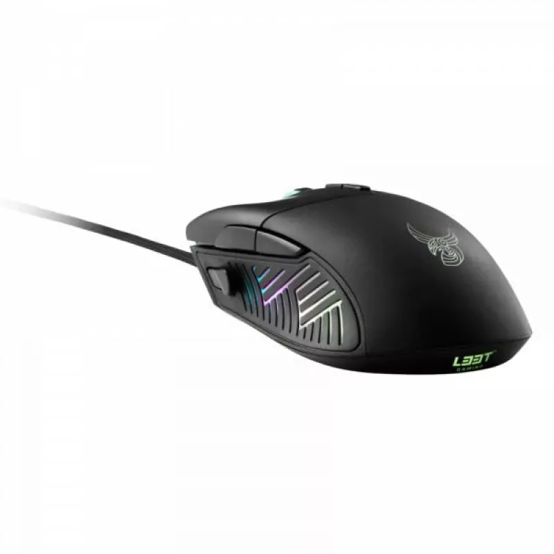 Mysz gamingowa L33T Gaming 160383 Gungnir. 8 przycisków, 16 000 DPI, ergonomiczna, RGB
