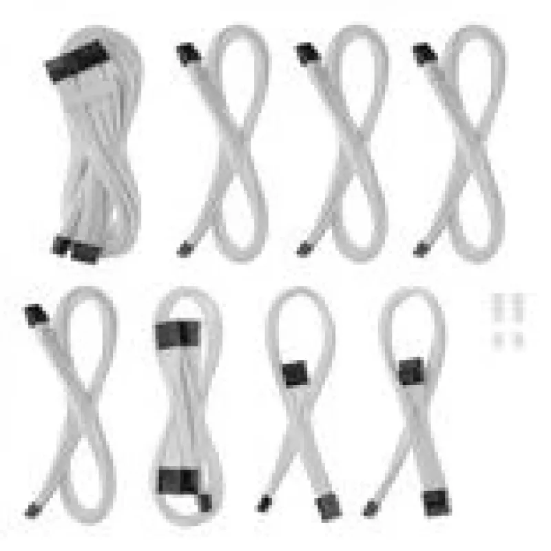 Zestaw kabli CableMod C-Series Pro ModMesh do zasilaczy Corsair RMi, RMx i RM — biały