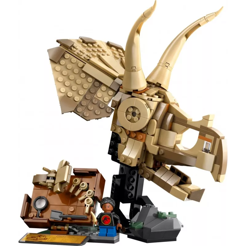 LEGO JURASSIC WORLD 76969 Skamieliny dinozaurów: Czaszka triceratopsa