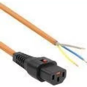 ACT Powercord C13 IEC Lock - otwarty koniec pomarańczowy 3 m, PC967