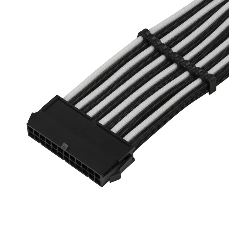 Przedłużacz ATX SILVERSTONE SST-PP07E-MBBW 30 cm czarno-biały