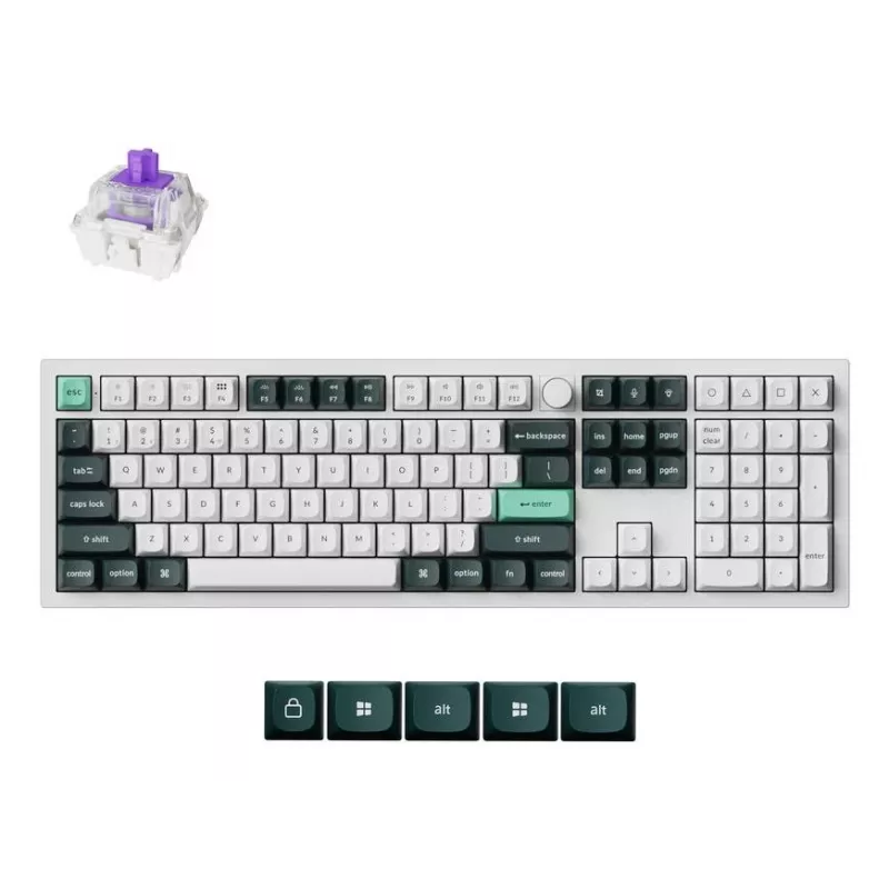 Klawiatura mechaniczna Keychron Q6 HE QMK z magnetycznymi stabilizatorami Gateron Double‑Rail