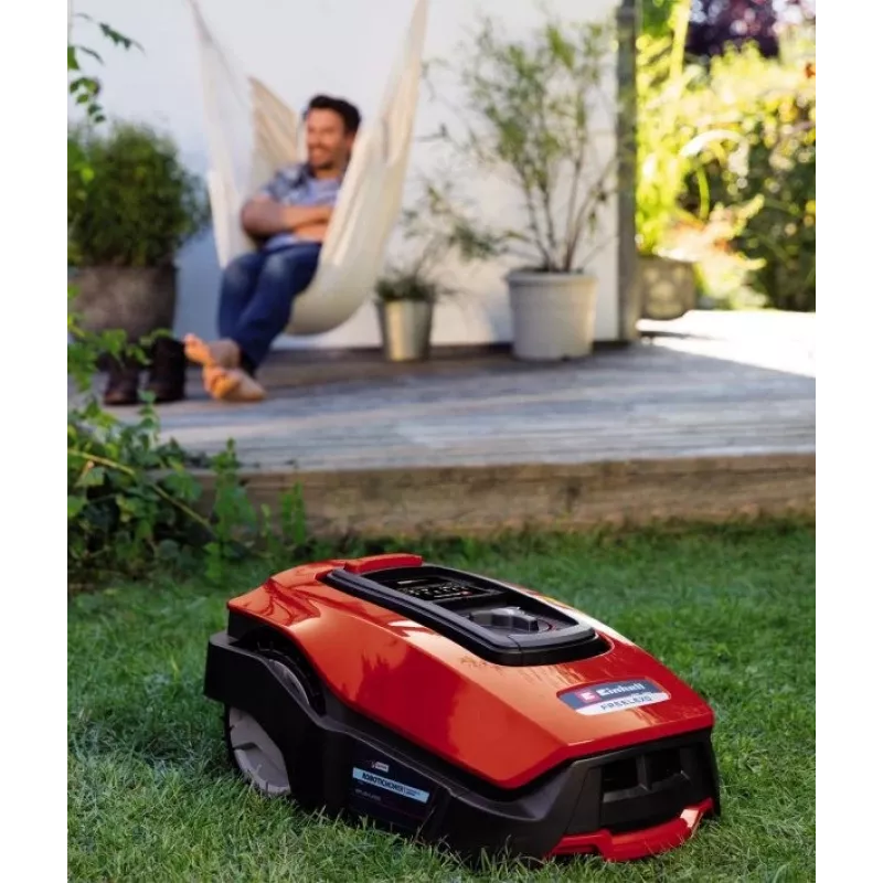 Robotic lawn mower EINHELL FREELEXO 600 BT — 18 cm szerokość cięcia, 2–6 cm wysokość, 600 m², 18 V Li-Ion