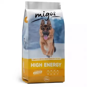 MIGOS High Energy Chicken - sucha karma dla psów - 20kg