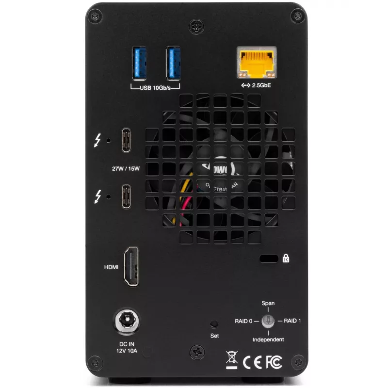 OWC Gemini Dual drive TB3 Hardware RAID Storage and Docking Enclosure - Thunderbolt 3 - Thunderbolt