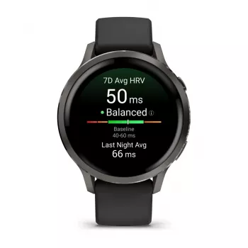 Garmin Venu 4 3,05 cm (1,2 inch) AMOLED 41 mm Cyfrowy 390 x 390 pikseli Dotykowy Czarny Wi-Fi GPS (satelitarny)
