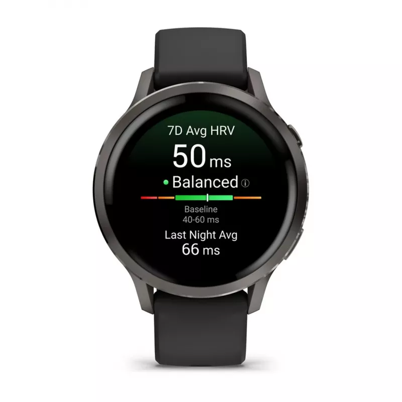 Garmin Venu 4 3,05 cm (1,2 inch) AMOLED 41 mm Cyfrowy 390 x 390 pikseli Dotykowy Czarny Wi-Fi GPS (satelitarny)