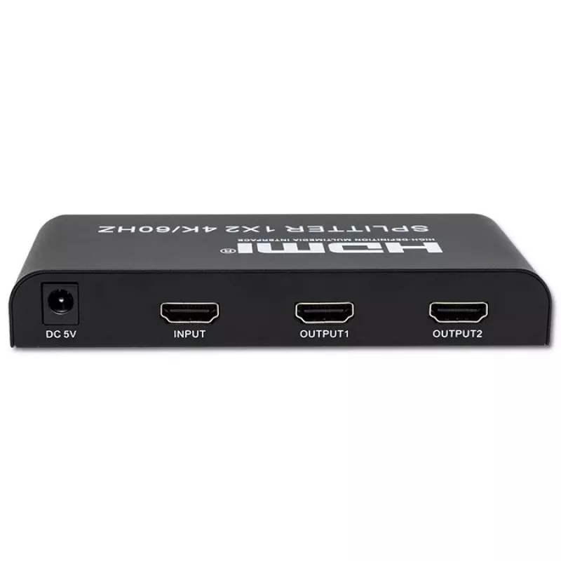 Qoltec 51797 Aktywny Rozdzielacz HDMI 2 x HDMI 4K x 2K | 6Gb/s | 60Hz