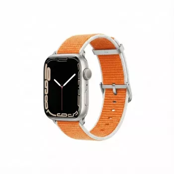 Zamienny pasek GUAN Premium Pro do Apple Watch — pomarańczowo-biały — pasuje do 38/40/41/42 mm