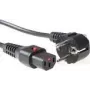 ACT Powercord CEE 7/7 męski (kątowy) - C13 IEC Lock czarny 1 m, EL249S