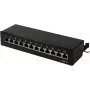 LogiLink Panel dystrybucyjny 19-calowy do szafy Cat6 STP 16 portów szary