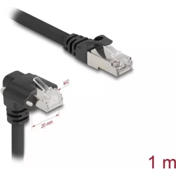 Kabel sieciowy DeLOCK Czarny 1 m Cat6 SF/UTP RJ-45