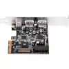 SilverStone ECU05 - adapter USB - PCIe 2,0 x2 niskoprofilowy - USB 3,1 typu C x 1 + USB3.0 x 2 + USB3.0 (wewnętrzne) x 2 (SST-ECU05)