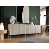 Komoda Cama Meble ISLA 2000x400x750 mm, mat kaszmirowy, korpus z płyty wiórowej