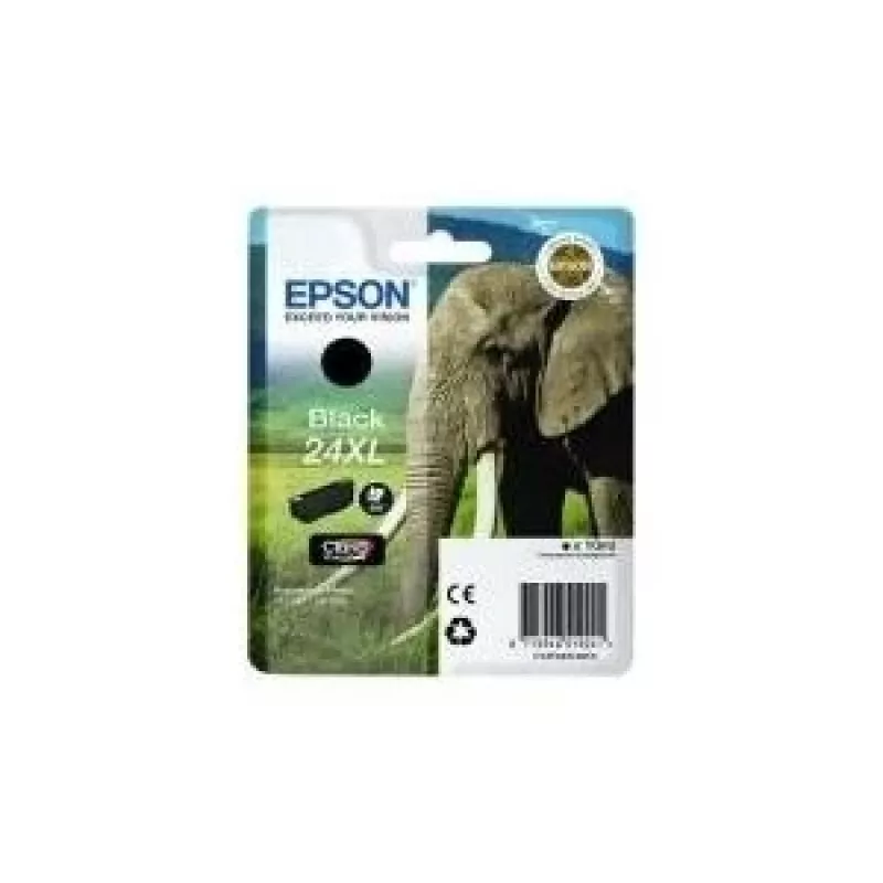 Epson Elephant Singlepack Czarny 24XL Claria Photo HD Ink, czarny, tusz pigmentowy, 1 szt.