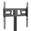 Wózek pod TV MACLEAN MC-949 dla telewizorów 32–55 cali, VESA 75×75–400×400 mm, maks. obciążenie 25 kg, wysokość 147–155 cm, półka do przechowywania, czarny
