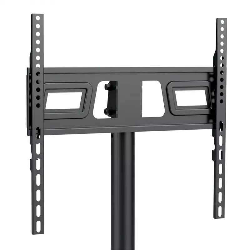 Wózek pod TV MACLEAN MC-949 dla telewizorów 32–55 cali, VESA 75×75–400×400 mm, maks. obciążenie 25 kg, wysokość 147–155 cm, półka do przechowywania, czarny