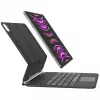 Belkin Connect Pro - Tastatur und Foliohülle (Schutzhülle) - mit magnetischem Ständer - mit Touchpad - hinterleuchtet - kabellos - Bluetooth - QWERTZ 