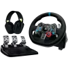 LOGITECH G29 EU + G435 Black Gaming Controller Aluminium Black USB Kierownica + pedały + zestaw słuchawkowy PC