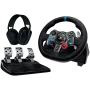 LOGITECH G29 EU + G435 Black Gaming Controller Aluminium Black USB Kierownica + pedały + zestaw słuchawkowy PC