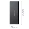Obudowa zewnętrzna dla dysku SSD M.2 SATA QOLTEC 51854 USB 3.0 bez narzędzi