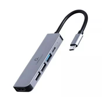 Gembird A-CM-COMBO5-03 USB Type-C 5-w-1 adapter wieloportowy (Hub + HDMI + PD)