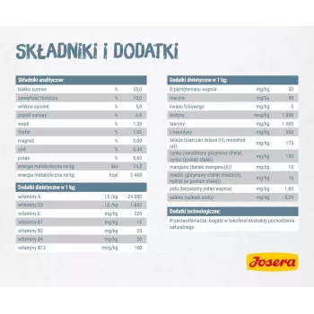Sucha karma Josera LÉGER dla kotów 10 kg Dorosłe Drób
