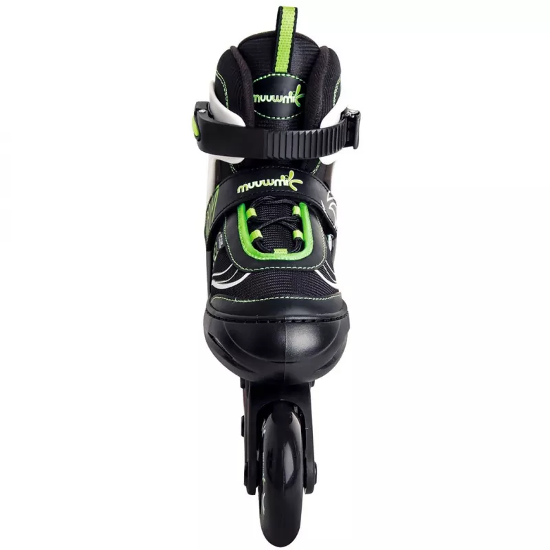 Verstellbare Kinderinliner Gr. 33-36, Inline-Skates grün/schwarz