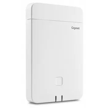 Stacja bazowa DECT Gigaset N770 IP Pro — 120 kanałów, HTTPS/SIPS/SRTP/SSL/TLS, wewnątrz 50 m, na zewnątrz 300 m, biała