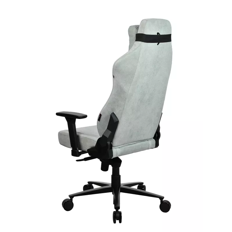 Fotel gamingowy Arozzi Vernazza SoftFabric Pearl zielony — ergonomiczny fotel gamingowy, miękka tkanina